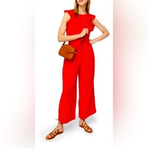 J.Crew Sleeveless 365 Crepe Ruffle Jumper